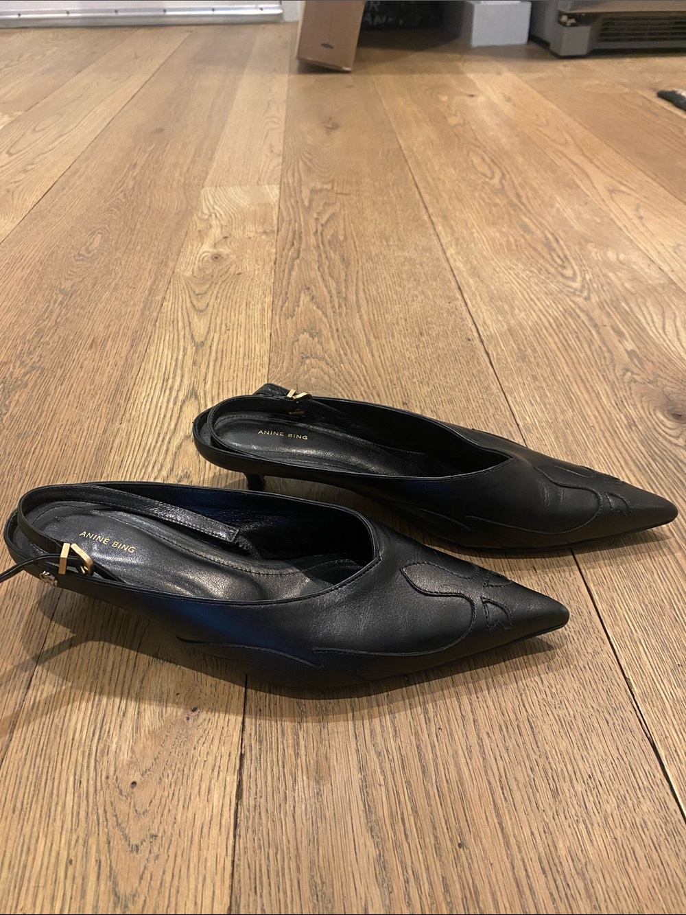 Anine Bing kitten heel Slingback